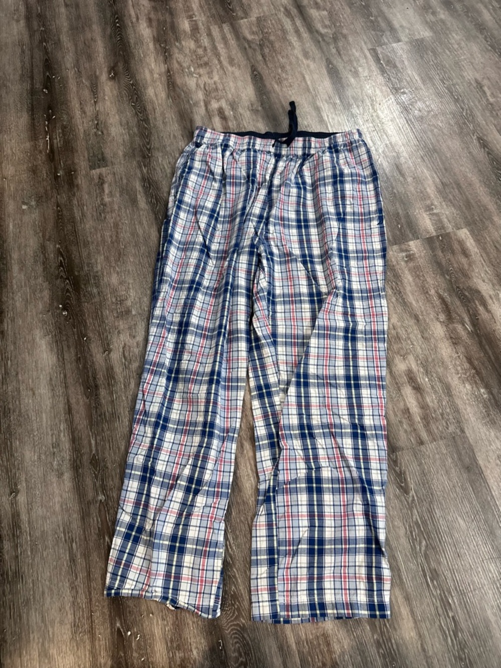 Nautica Men's Plaid Lounge Pants - Blue, White & Red